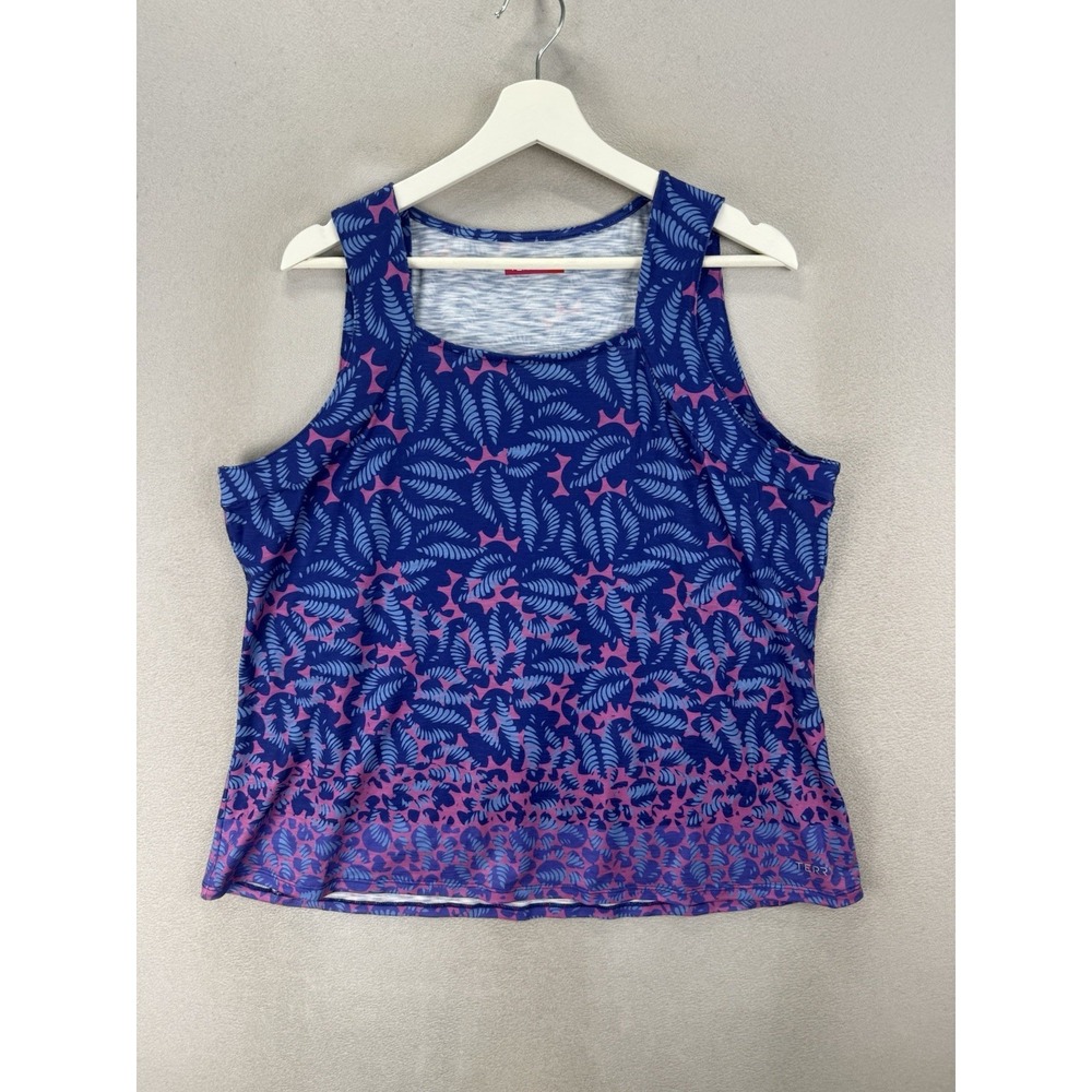 Terry Bicycles Tourista Cycling‎ Jersey Tank Floral Blue Pink Women's 1X